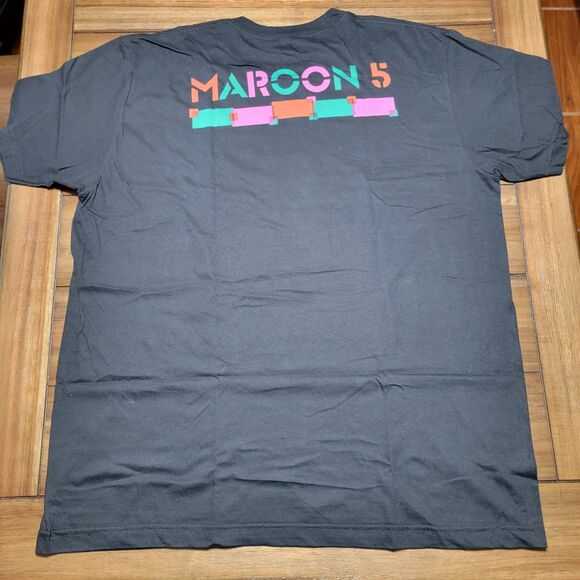 Maroon 5 Graphic Unisex Tee SS Black - Size 2XL - Picture 4 of 7